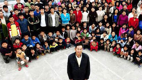 mizoram man ziona chana head of worlds largest family dies at 76 mizoram man ziona chana head of worlds largest family dies at 76