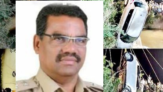 Karimnagar: a car fell in to a farm well, retired si died Karimnagar: a car fell in to a farm well, retired si died