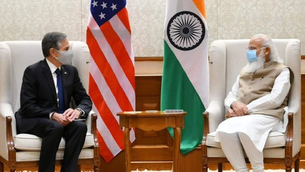US Secy of State Antony Blinken Meets PM Modi, announces $25 million covid support US Secy of State Antony Blinken Meets PM Modi, announces $25 million covid support