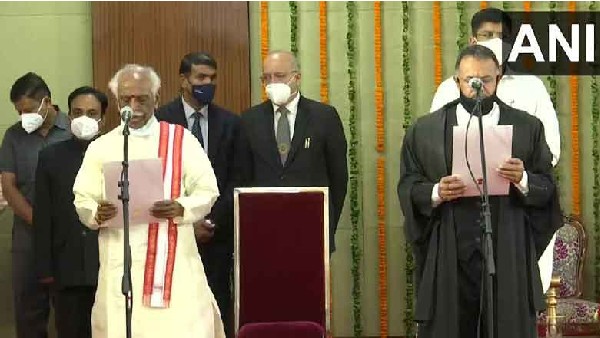 chandigarh: bandaru dattatreya takes oath as new governor of haryana chandigarh: bandaru dattatreya takes oath as new governor of haryana