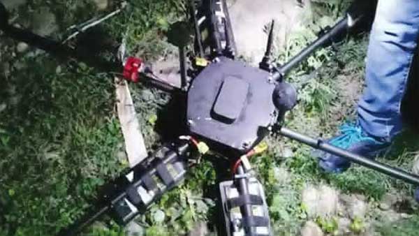 NSG shot down Drone in Jammu .. seizes 5 kg of explosives NSG shot down Drone in Jammu .. seizes 5 kg of explosives