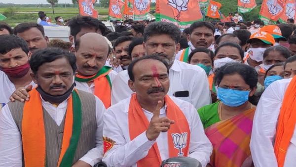 కమలం గుర్తు ప్రజల్లోకి తీసుకెళ్లటం ఈటల ముందున్న పెద్ద పని