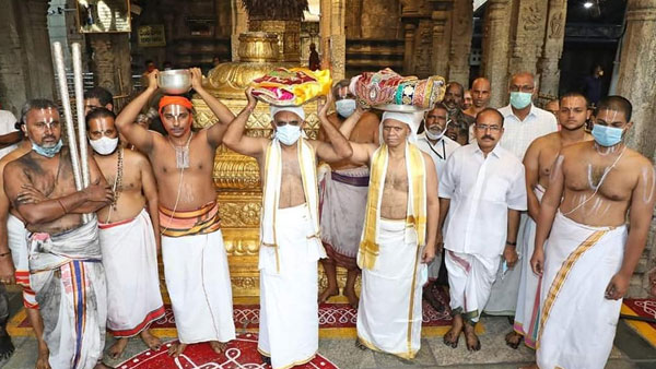 Koil Alwar Thirumanjanam performed in Tirumala by TTD today Koil Alwar Thirumanjanam performed in Tirumala by TTD today