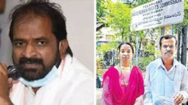 couple complaint against minister srinivas goud couple complaint against minister srinivas goud