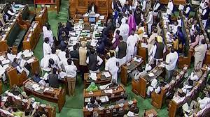 opposition stall parliament proceedings demanding dicsussion on pegasus cyber attack opposition stall parliament proceedings demanding dicsussion on pegasus cyber attack