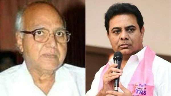 Your leadership is the need of the hour: Ramoji rao writes to Minister KTR Your leadership is the need of the hour: Ramoji rao writes to Minister KTR