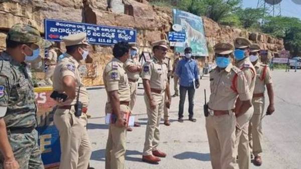 కృష్ణా బేసిన్ జలాశయాల వద్ద భారీ బందోబస్తు