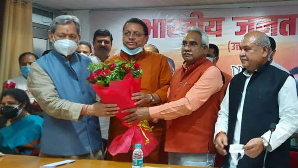 Uttarakhand bjp New CM Pushkar Singh Dhami In Map Controversy As He Takes Over Uttarakhand bjp New CM Pushkar Singh Dhami In Map Controversy As He Takes Over