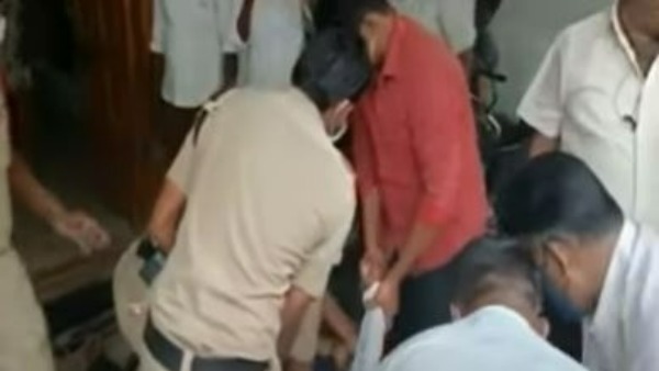 cpm workers alleges mla ambati rambabu stomped them while protesting cpm workers alleges mla ambati rambabu stomped them while protesting