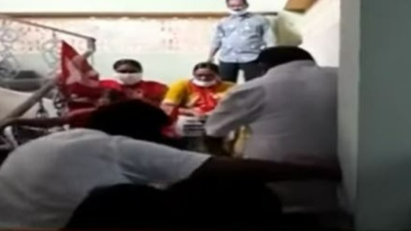 cpm workers alleges mla ambati rambabu stomped them while protesting cpm workers alleges mla ambati rambabu stomped them while protesting