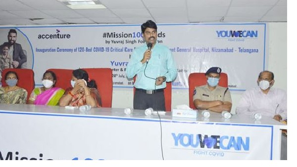 yuvraj singhs YouWeCan foundation donates 120 ICU beds to nizamabad government hospital yuvraj singhs YouWeCan foundation donates 120 ICU beds to nizamabad government hospital