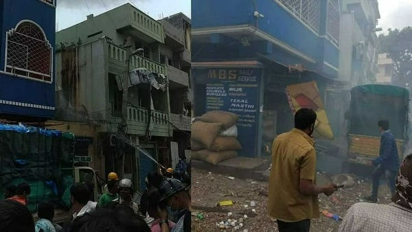 Three dead, few injured in huge blast in Bengaluru godown. Three dead, few injured in huge blast in Bengaluru godown.