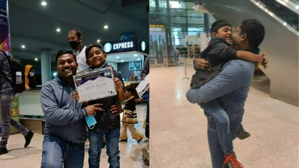 Proud Father: IAS Gandham Chandrudus son Bhuvan lands in India after scaling Eurpes tallest peak. Proud Father: IAS Gandham Chandrudus son Bhuvan lands in India after scaling Eurpes tallest peak.