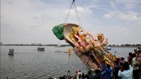 Supreme Court permitted to Immersion of ganesh idols in Hussain Sager for this time only Supreme Court permitted to Immersion of ganesh idols in Hussain Sager for this time only