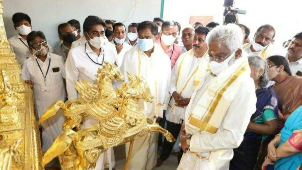 టీటీడీ చైర్మన్ వైవీ. సుబ్బారెడ్డి దంపతులు
