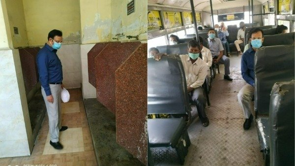నిన్న సామాన్య ప్రయాణికుడిలా..