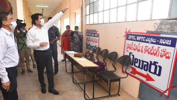 all set for ap mptc and zptc election counting tomorrow, covid 19 vaccine is must for staff all set for ap mptc and zptc election counting tomorrow, covid 19 vaccine is must for staff