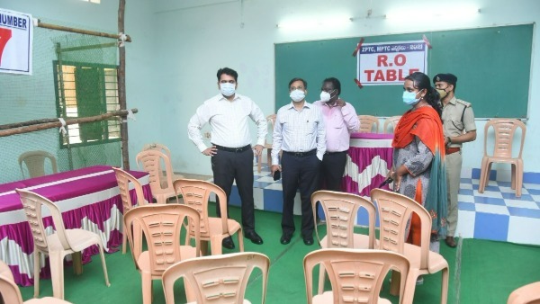 all set for ap mptc and zptc election counting tomorrow, covid 19 vaccine is must for staff all set for ap mptc and zptc election counting tomorrow, covid 19 vaccine is must for staff