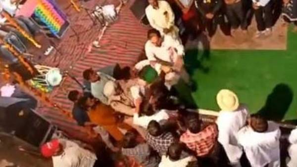 Video: Punjab Congress MLA thrashes boy for asking what have you done Video: Punjab Congress MLA thrashes boy for asking what have you done