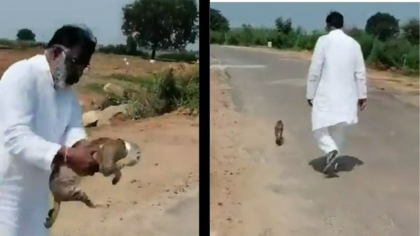 మెల్లగా వెళ్లి.. పట్టుకొని