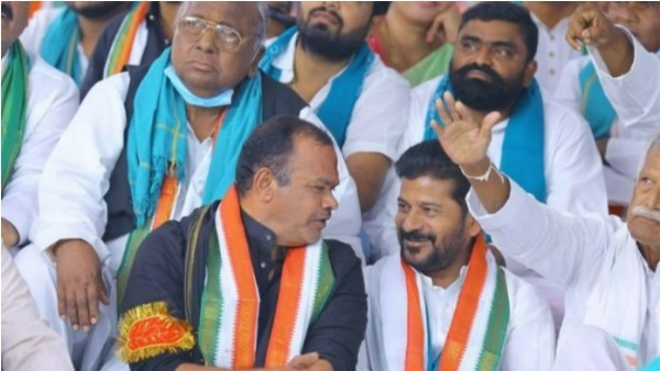 రేవంత్ తో చేతులు- మాటలు కలుపుతూ