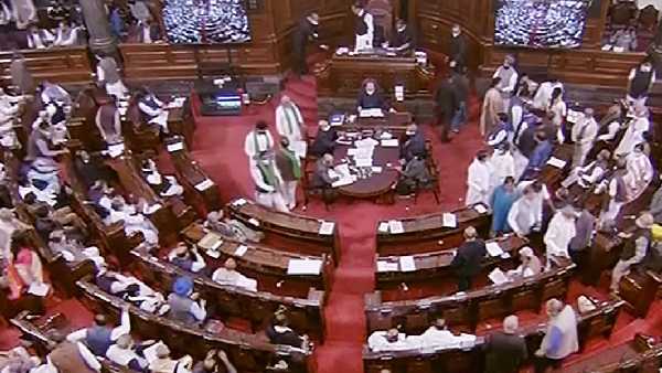 12 MPs suspended from Rajya Sabha for unruly behaviour during previous session 12 MPs suspended from Rajya Sabha for unruly behaviour during previous session