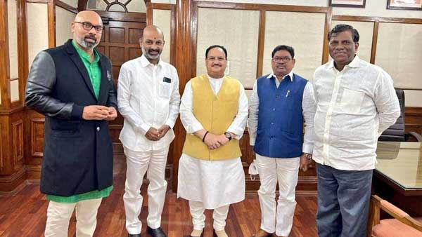 Bandi Sanjay Birthday wishes to Nadda!Talk for a while about state affairs! Bandi Sanjay Birthday wishes to Nadda!Talk for a while about state affairs!