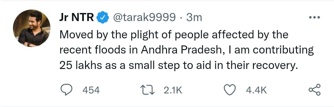 tollywood heroes chiranjeevi, ramcharan, junior ntr announced donations to ap flood victims tollywood heroes chiranjeevi, ramcharan, junior ntr announced donations to ap flood victims