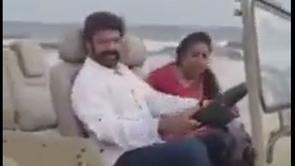 Tollywood actor Balakrishna was spotted spending some time with family at Chirala beach in Prakasam Tollywood actor Balakrishna was spotted spending some time with family at Chirala beach in Prakasam
