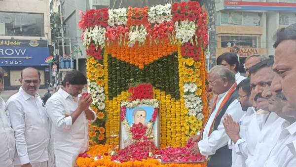 దేశ సమైక్యత,సమగ్రతను కాపాడిన గొప్ప ప్రధాని రాజీవ్ గాంధీ.. వర్ధంతి కార్యక్రమంలొ సీఎల్పీ నేత భట్టి