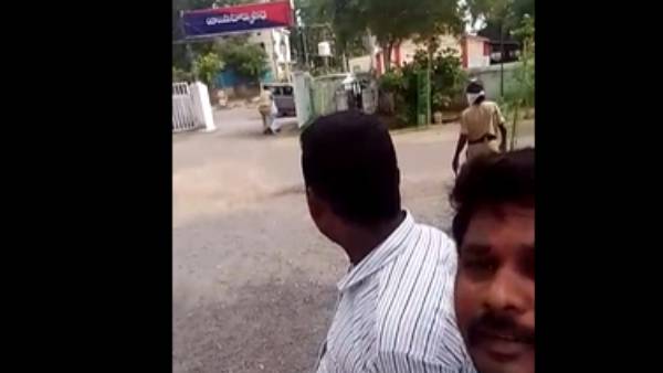 A farmer attempted to attack on minister ktr convoy with his slipper A farmer attempted to attack on minister ktr convoy with his slipper