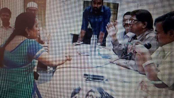 Anantapur District Officer Vishwa Mohan Reddy who tried to beat up a female employee Anantapur District Officer Vishwa Mohan Reddy who tried to beat up a female employee