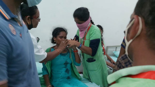 workers hospitalized in ammonium gas leak incident in porus factory in brandics sez in ap workers hospitalized in ammonium gas leak incident in porus factory in brandics sez in ap