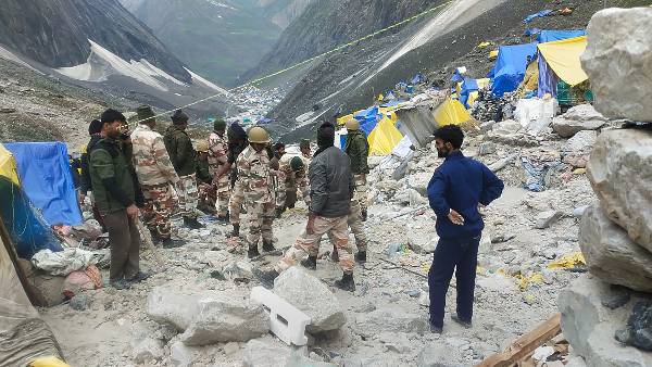 Amarnath Yatra: 84 AP pilgrims safe, two missing, rescue operation continues. Amarnath Yatra: 84 AP pilgrims safe, two missing, rescue operation continues.