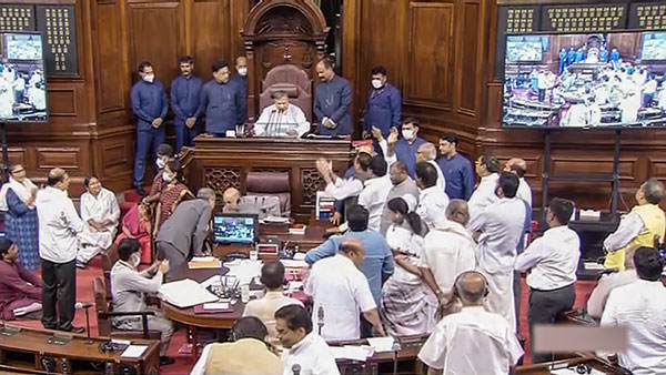19 Opposition Rajya Sabha MPs Suspended For Misconduct, Day After Action Against 4 LS MPs 19 Opposition Rajya Sabha MPs Suspended For Misconduct, Day After Action Against 4 LS MPs