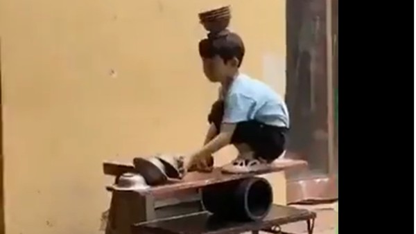 Viral video:వావ్.. చిన్నారి అద్భుత ప్రదర్శన.. జేజేలు కొడుతున్న సోషల్ మీడియా..