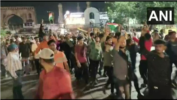 అర్ధరాత్రి రాజా సింగ్ ఇల్లు ముట్టడికి యత్నం: తీవ్ర ఉద్రిక్తత: నిరసనల హోరు: ఎస్ఐకి గాయాలు 