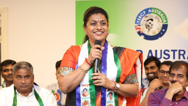 Roja in Australia tour : Seek NRIs support for YSRCP govt in up coming elections Roja in Australia tour : Seek NRIs support for YSRCP govt in up coming elections
