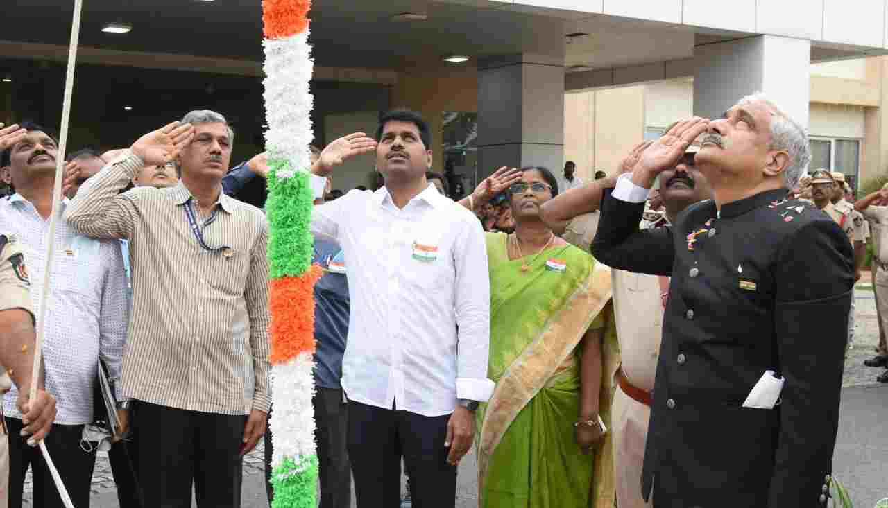 unfurling of national flags at ap legislative assembly, council and ap secretariat unfurling of national flags at ap legislative assembly, council and ap secretariat