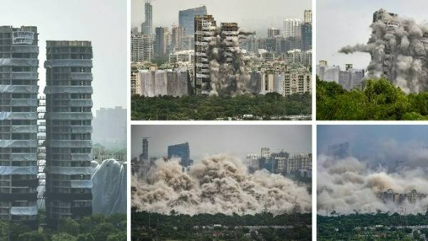 నోయిడా ట్విన్ టవర్ల కూల్చివేత విజయవంతమేనా? సూపర్ టెక్ సంస్థకు నష్టమెంతంటే?