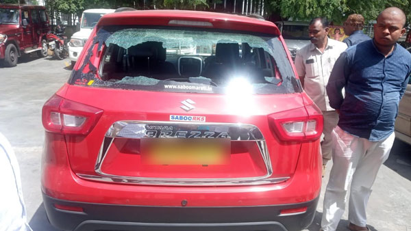 అమిత్ షా సభలో టీఆర్ఎస్ నేత కలకలం - కారు ధ్వంసం: విచారణకు ఆదేశం..!!