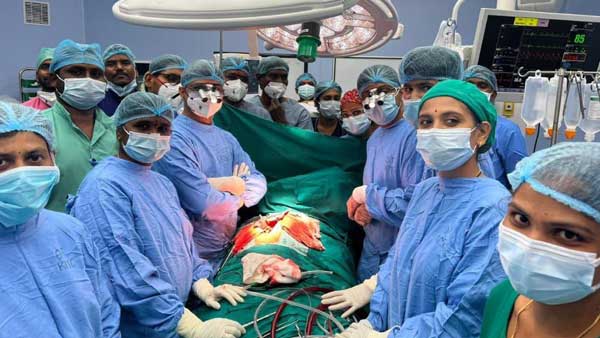 29 నిమిషాల పాటు గుండె ప్రతిస్పందన ఆపి ఓపెన్ హార్ట్ సర్జరీ