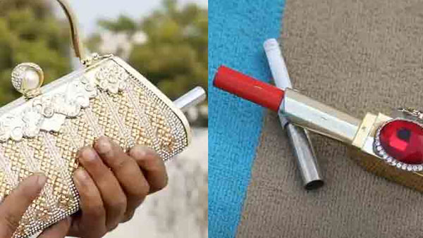  హ్యాండ్ బ్యాగ్ గన్ లు-జీపీఎస్ చెవి రింగులు-యూపీ వ్యక్తి విన్నూత్న ఆవిష్కరణ- మహిళా రక్షణకు..