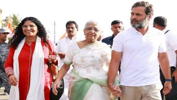 Gauri Lankeshs kin join Rahul Gandhi in his Bharat Jodo Yatra in Karnataka Gauri Lankeshs kin join Rahul Gandhi in his Bharat Jodo Yatra in Karnataka