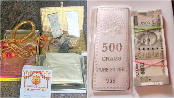 Rs 1 lakh, gold, silver: Karnataka minister costly gifts Rs 1 lakh, gold, silver: Karnataka minister costly gifts