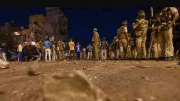 after garba venue stone pelting incident, mp police raze three muslim accused houses after garba venue stone pelting incident, mp police raze three muslim accused houses