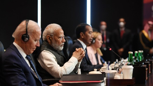 PM Modi had a brief interaction with US President Joe Biden during the G20 Summit at Bali PM Modi had a brief interaction with US President Joe Biden during the G20 Summit at Bali
