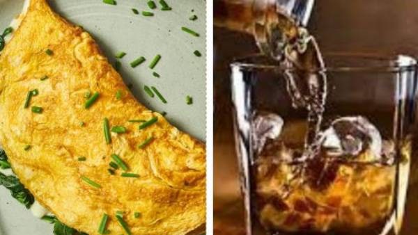 A man died after eating omelette while drinking liquor A man died after eating omelette while drinking liquor