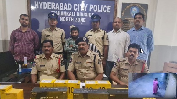 నైటీలో వచ్చి మొబైల్ షోరూంలో భారీ దొంగతనం: ఆ ఒక్క పొరపాటుతో దొరికిపోయాడు