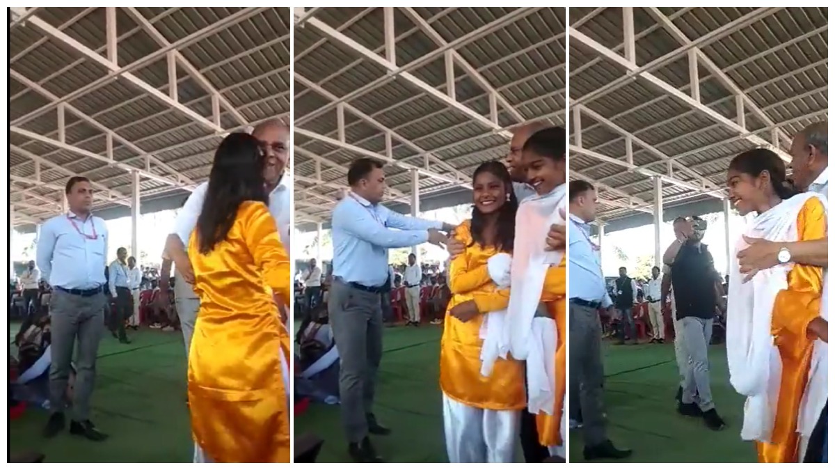 Viral Video: మాజీ మంత్రి బాలికలతో అసభ్య ప్రవర్తన..! వైరల్ అయిన వీడియో..